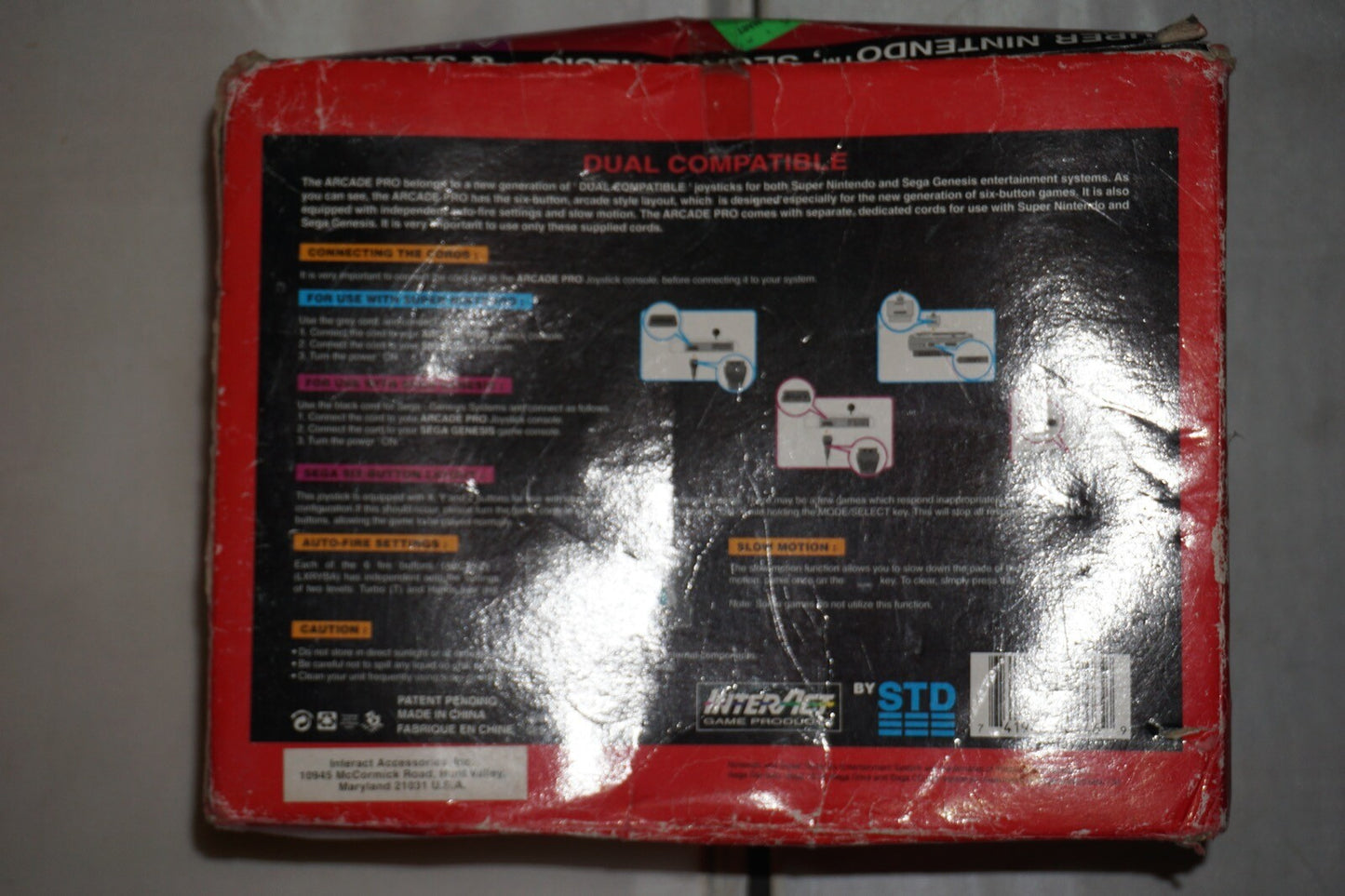 Interact Arcade Pro Stick (Sega Genesis Super Nintendo SNES CD) NEW