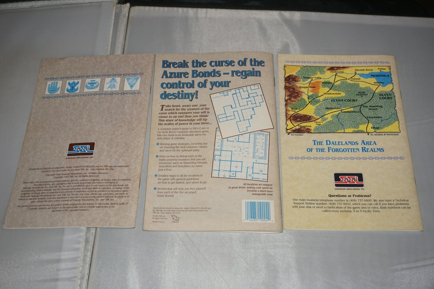 Advanced Dungeons & Dragons Curse of Azure Bonds (PC IBM) Complete in Box CIB