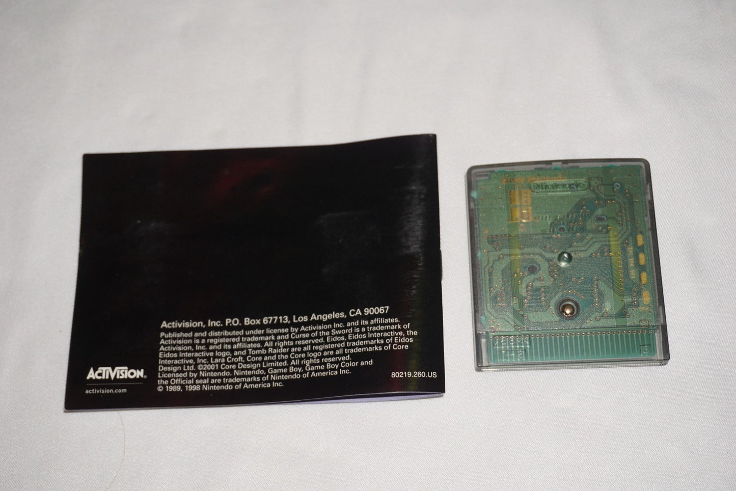 Tomb Raider Curse of the Sword (Game Boy Color GameBoy) Complete in Box CIB