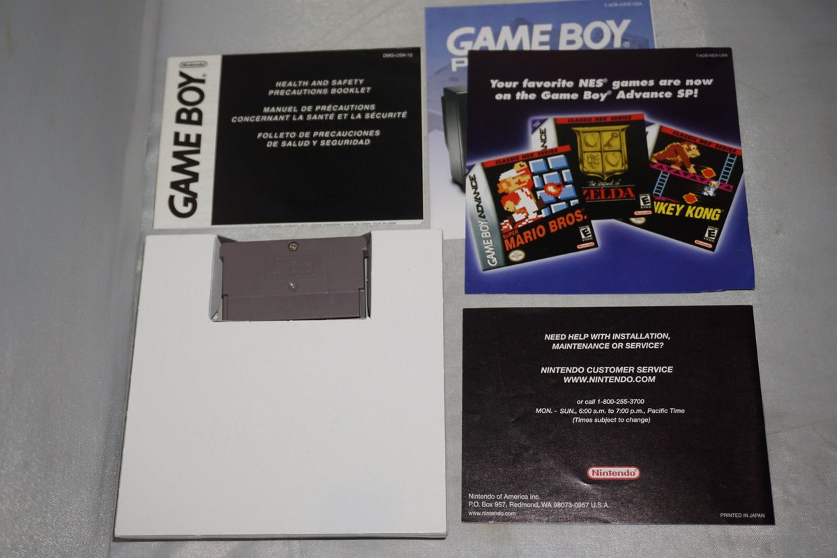 Super Mario Bros Classic NES (Gameboy Advance GBA Game Boy) Complete Authentic