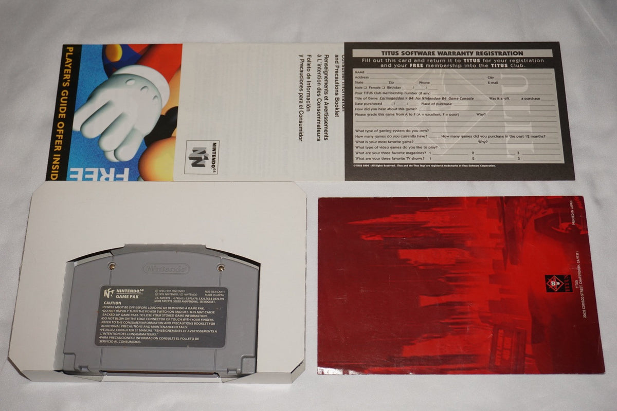 Carmageddon (Nintendo 64 N64) Complete in Box w/ Reg CIB
