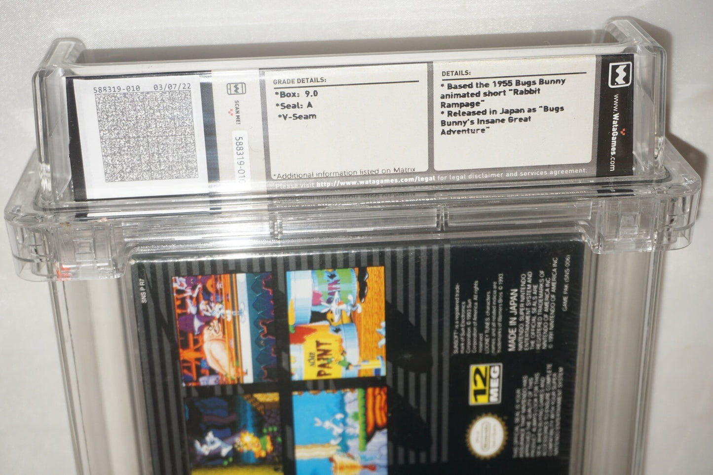 Bugs Bunny Rabbit Rampage (Super Nintendo SNES) NEW Sealed WATA 9.0 A