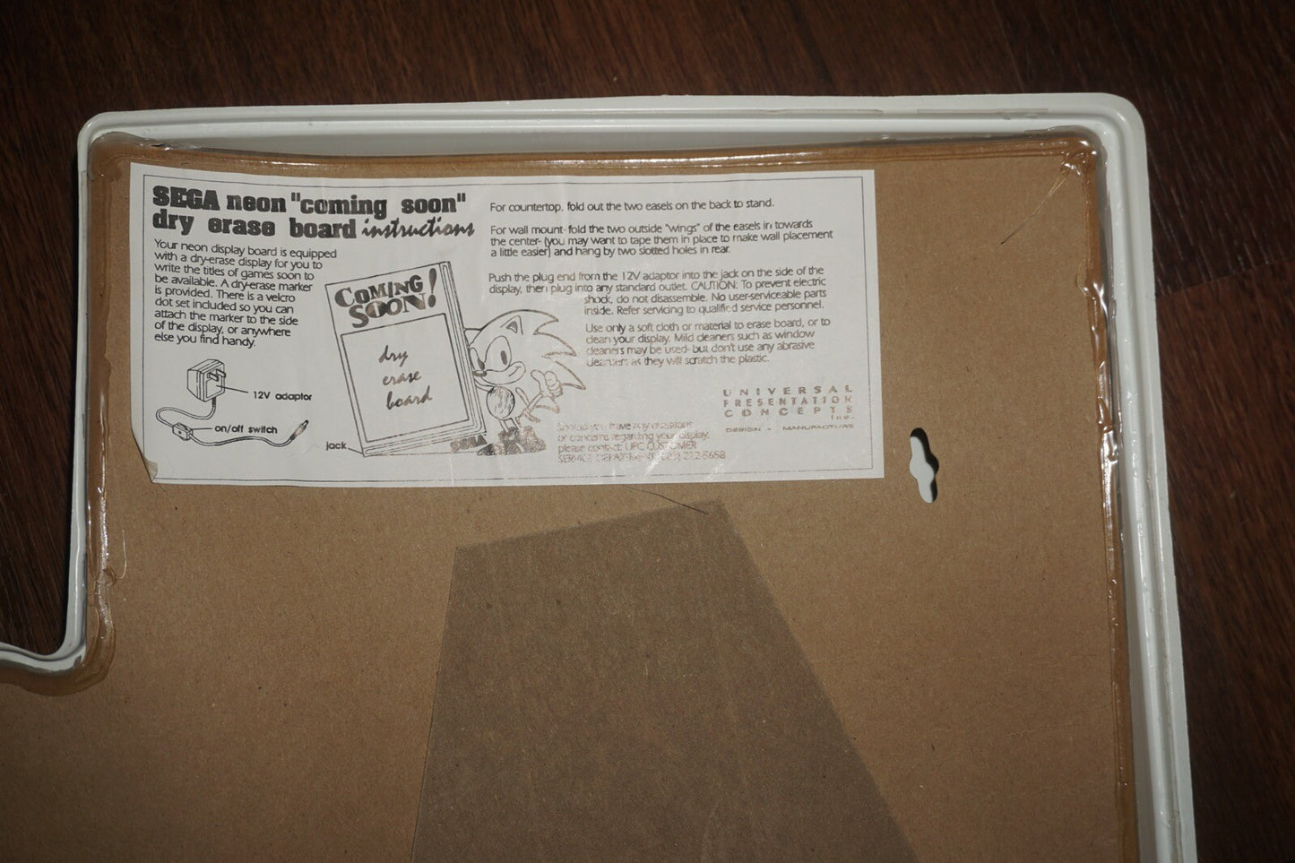 Sega Neon Coming Soon Dry Erase Board Display Promo Light Up Sign