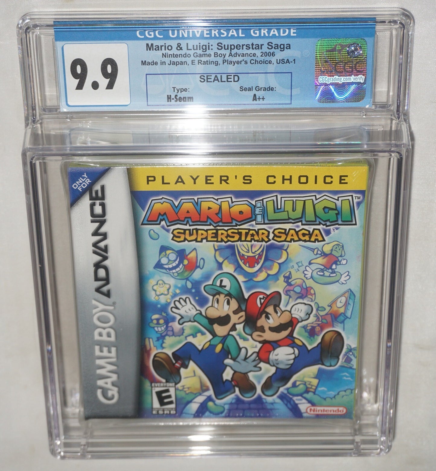 Mario & Luigi Superstar Saga (Nintendo Game Boy Advance GBA) CGC 9.9 A++ NEW