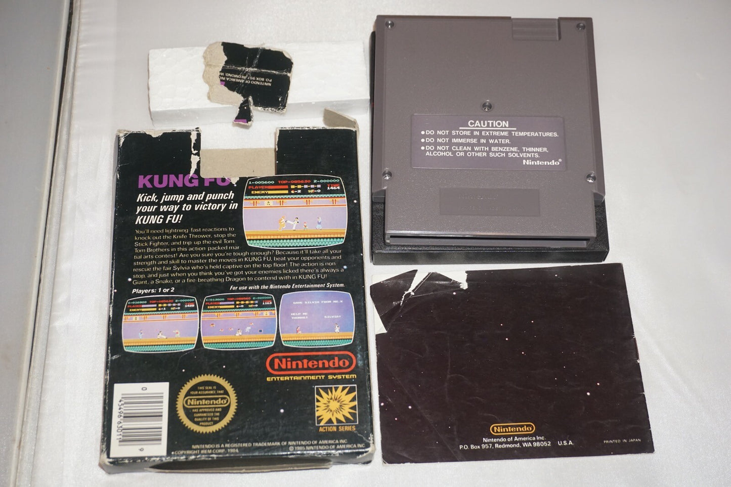 Kung Fu FRENCH PAL (Nintendo NES) Complete in Box CIB #3