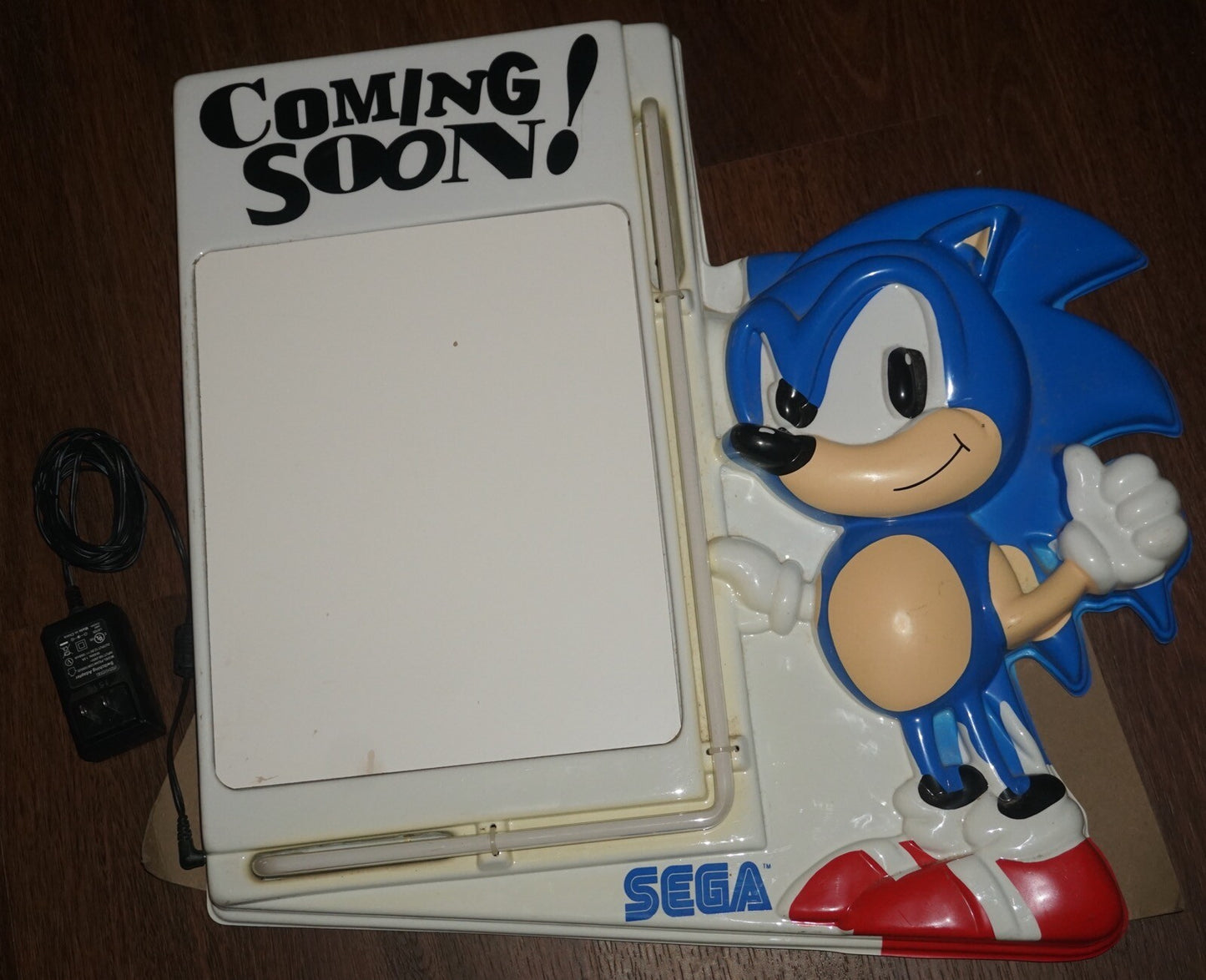 Sega Neon Coming Soon Dry Erase Board Display Promo Light Up Sign