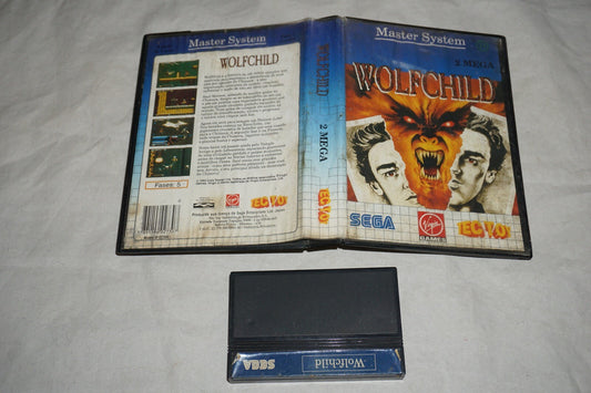 Wolfchild (Sega Master System SMS) with Case Tec Toy
