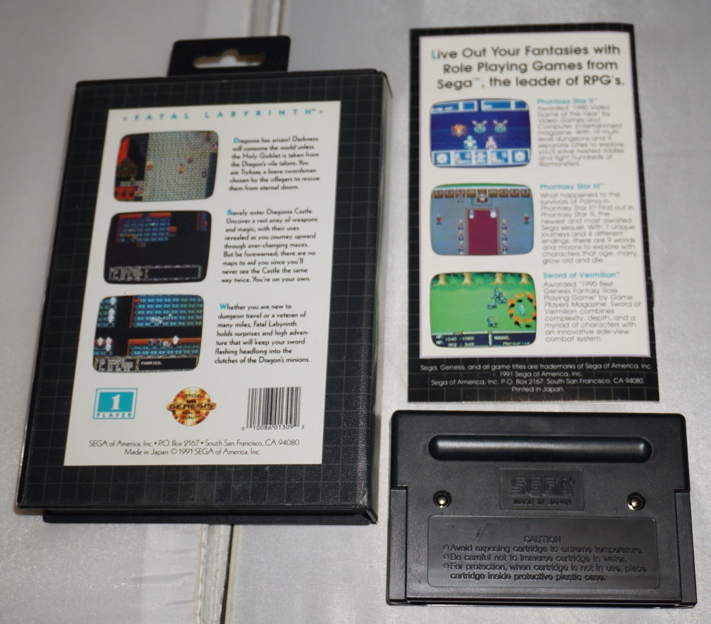 Fatal Labyrinth (Sega Genesis) Complete