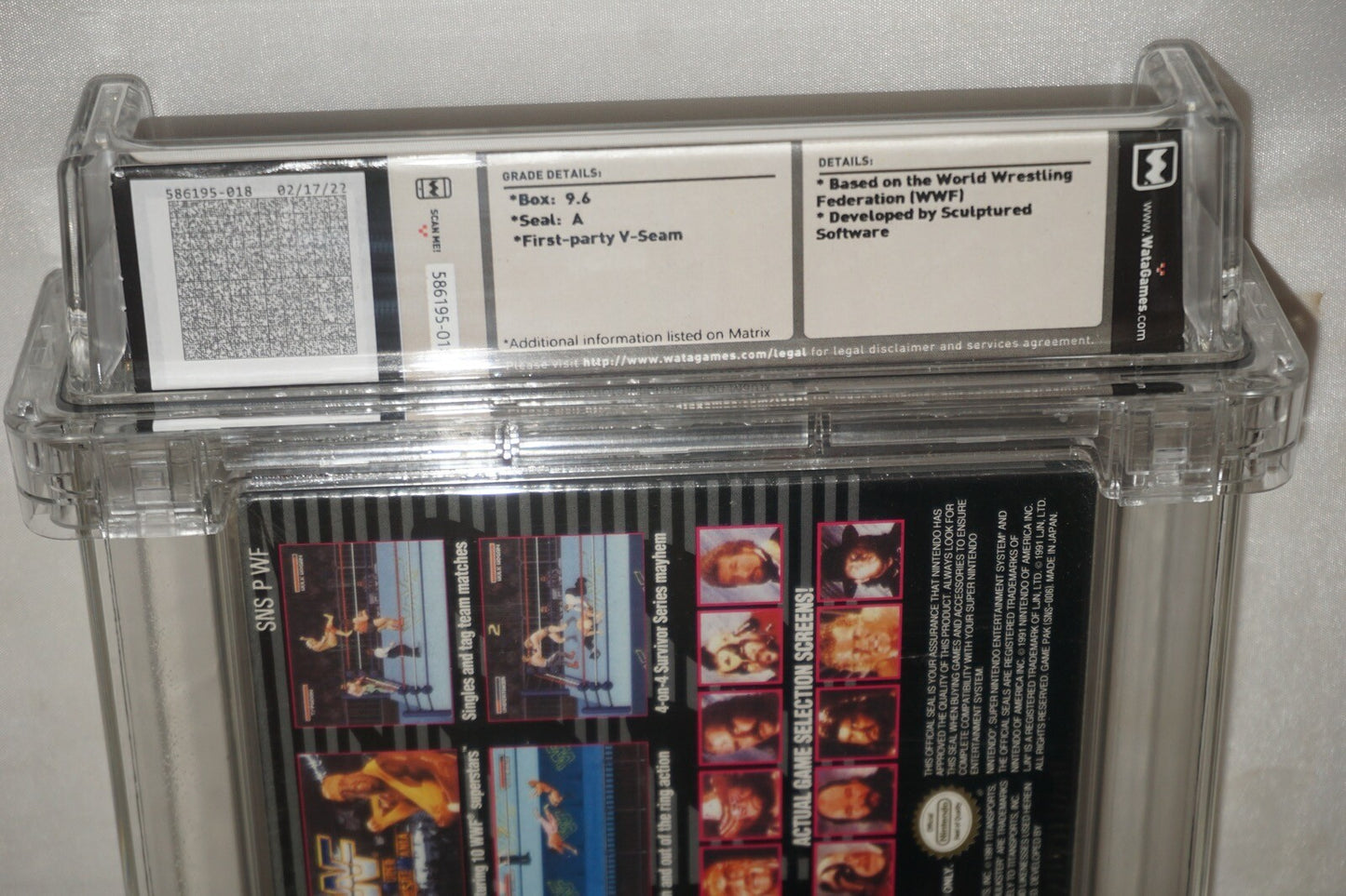 WWF WWE Super Wrestlemania MIJ (Super Nintendo SNES) NEW Sealed WATA 9.6 A