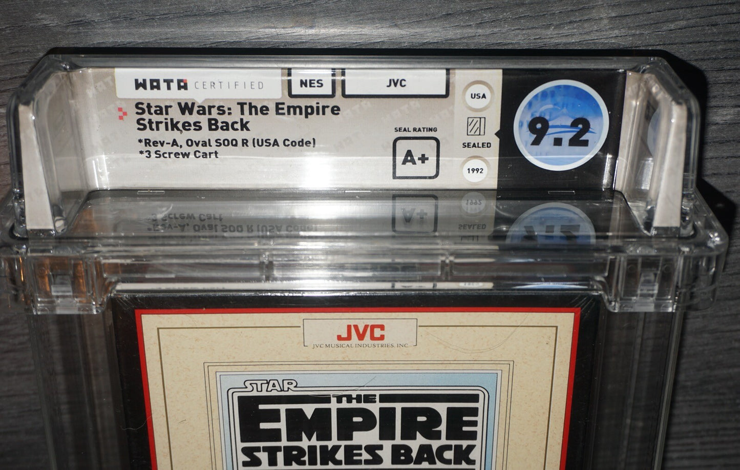 Star Wars Empire Strikes Back (Nintendo NES) WATA 9.2 A+ NEW Factory Sealed