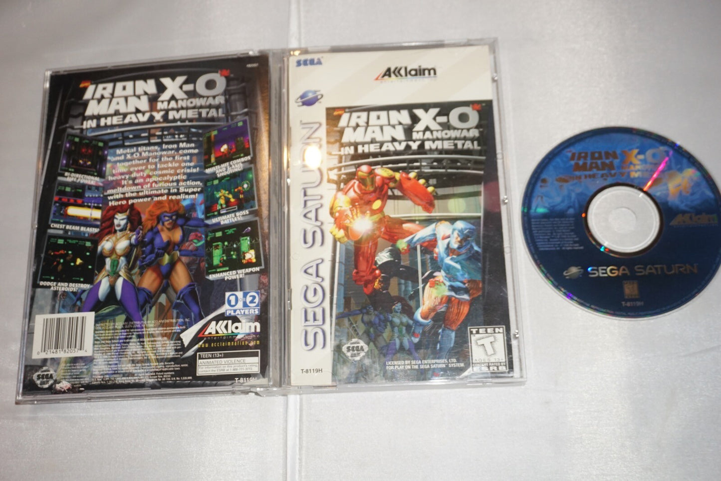 Iron Man Xo Manowar (Sega Saturn) Complete w/ Reg Card