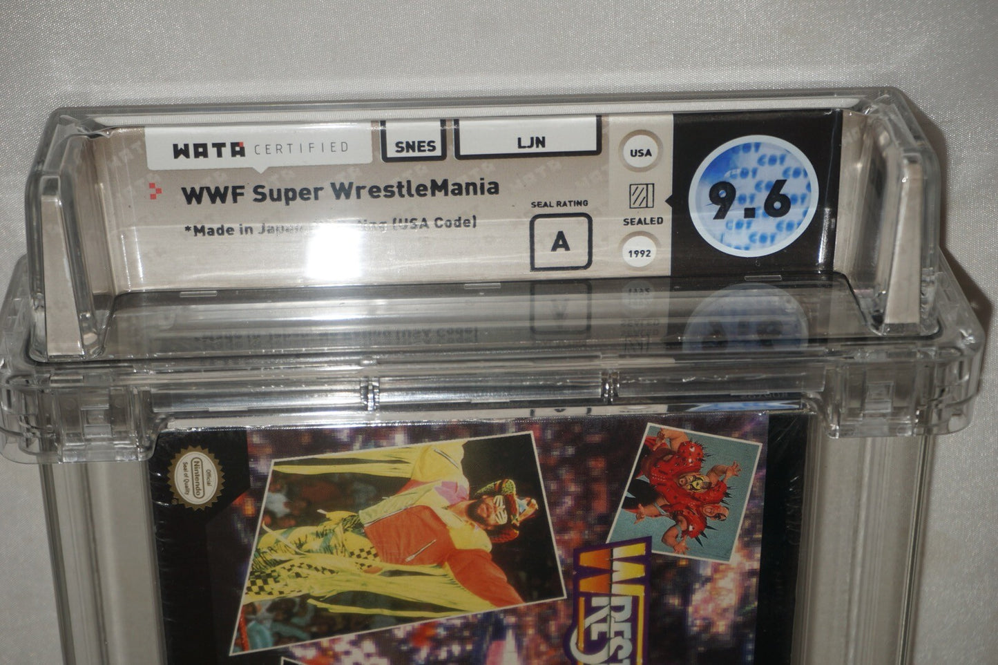 WWF WWE Super Wrestlemania MIJ (Super Nintendo SNES) NEW Sealed WATA 9.6 A
