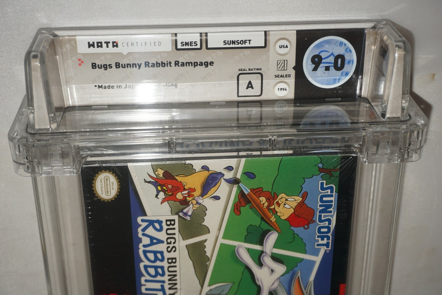 Bugs Bunny Rabbit Rampage (Super Nintendo SNES) NEW Sealed WATA 9.0 A