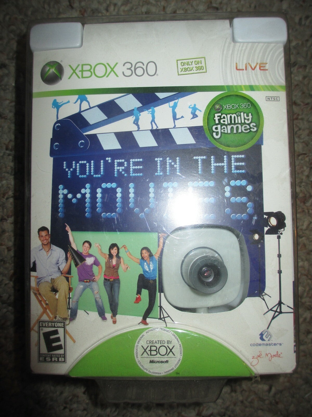 You're in the Movies (Microsoft Xbox 360, 2008) NEW Sealed w/ Camera
