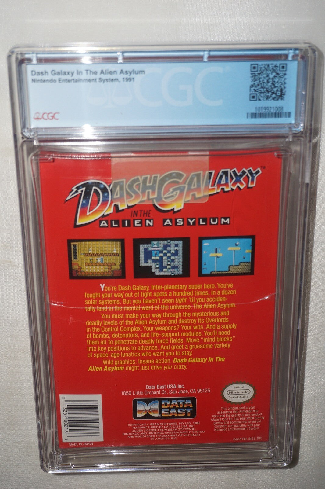 Dash Galaxy in the Alien Asylum (Nintendo NES) CGC 9.6 A+ NEW Sealed