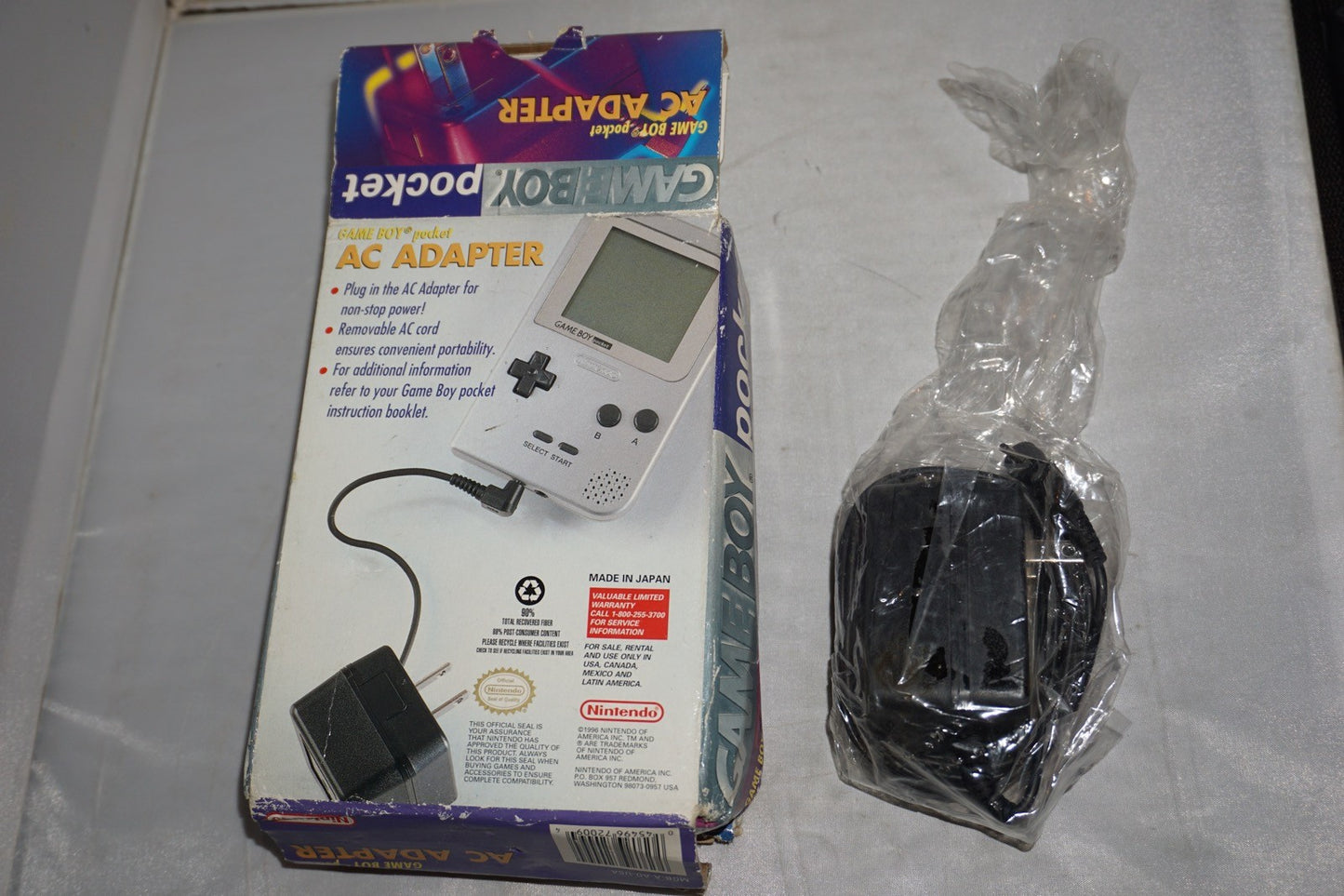 AC Adapter Charger (Nintendo Game Boy Pocket Gameboy) with Box Official OEM