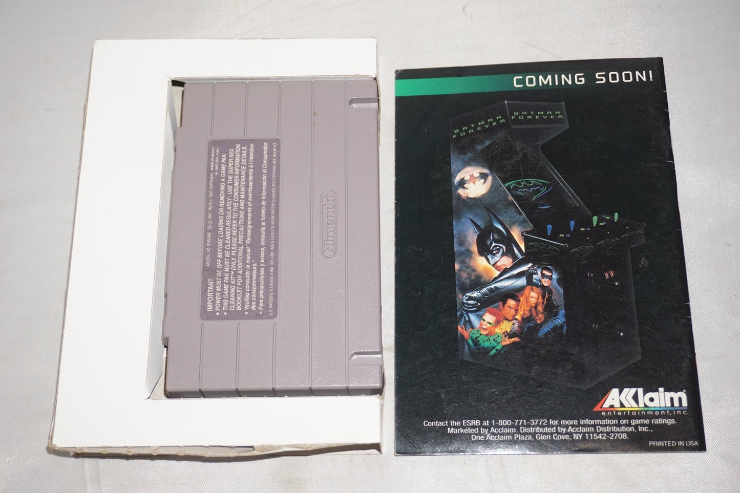 Batman Forever (Super Nintendo SNES) Complete in Box CIB
