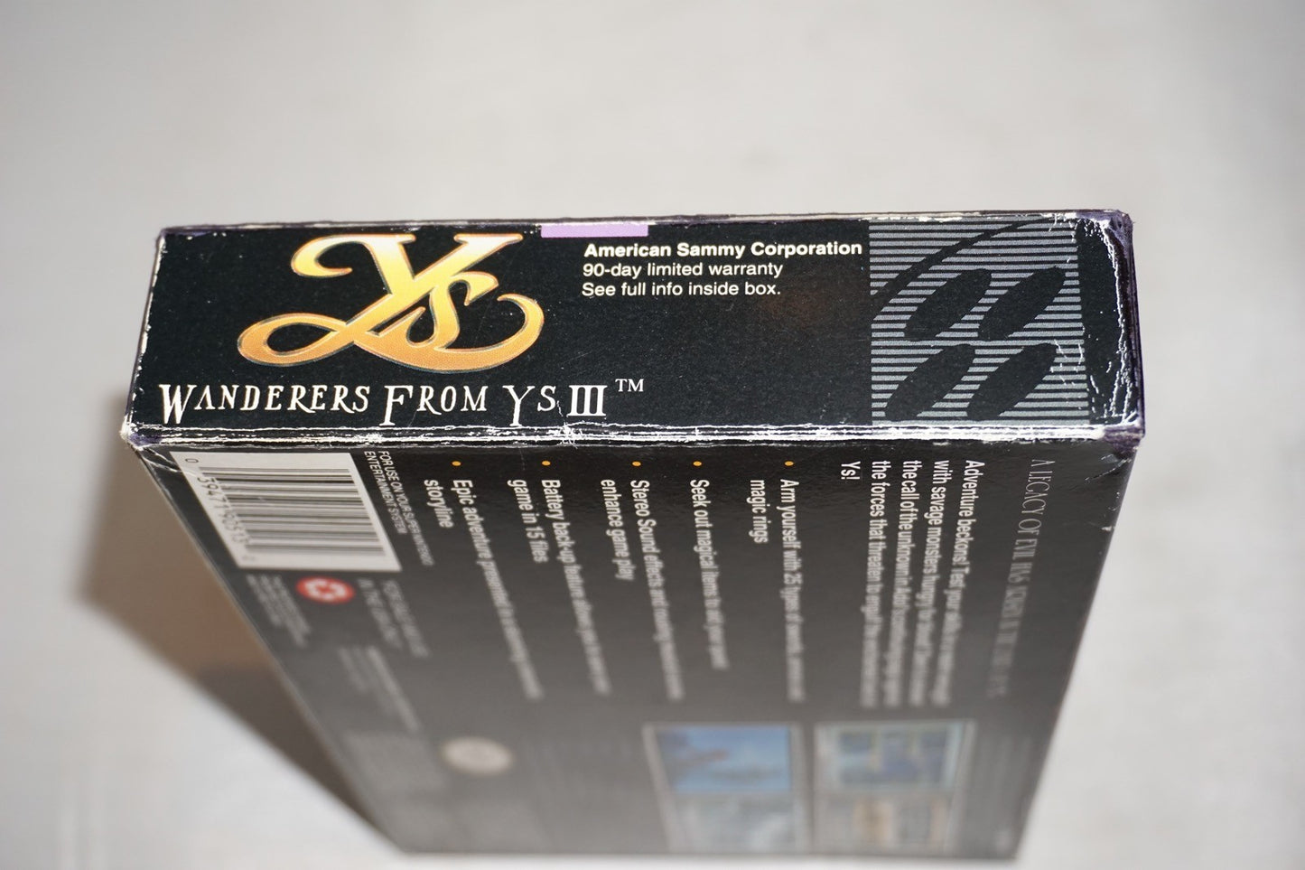 Ys III: Wanderers From Y's (Super Nintendo SNES) Complete in Box CIB