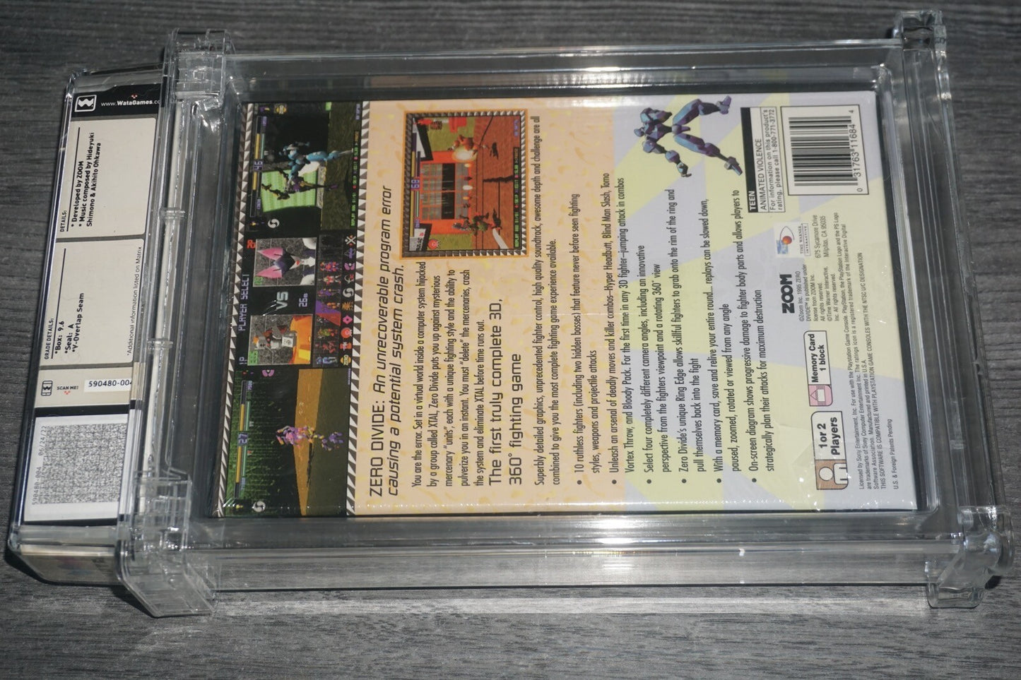 Zero Divide (Sony Playstation PS1) WATA 9.6 A NEW Factory Sealed