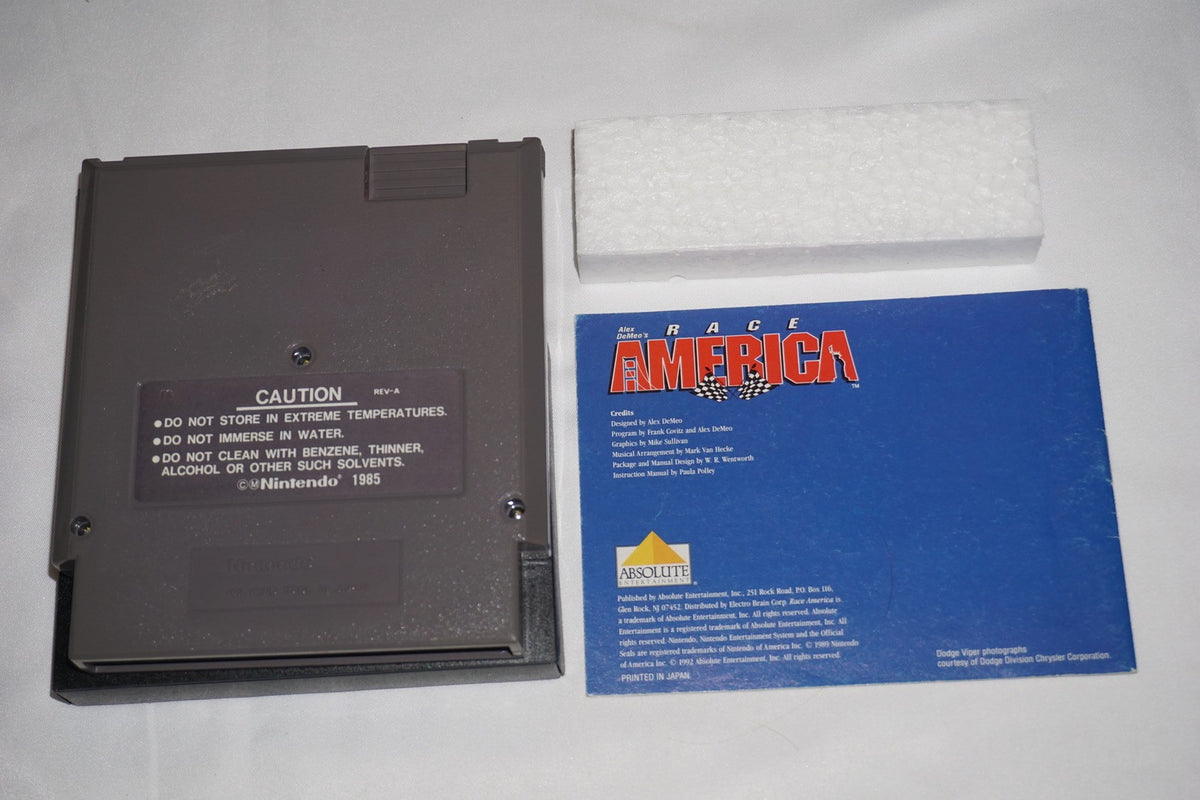 Race America (Nintendo NES) Complete in Box CIB