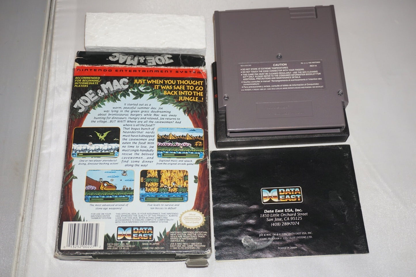 Joe & Mac (Nintendo NES) Complete in Box CIB