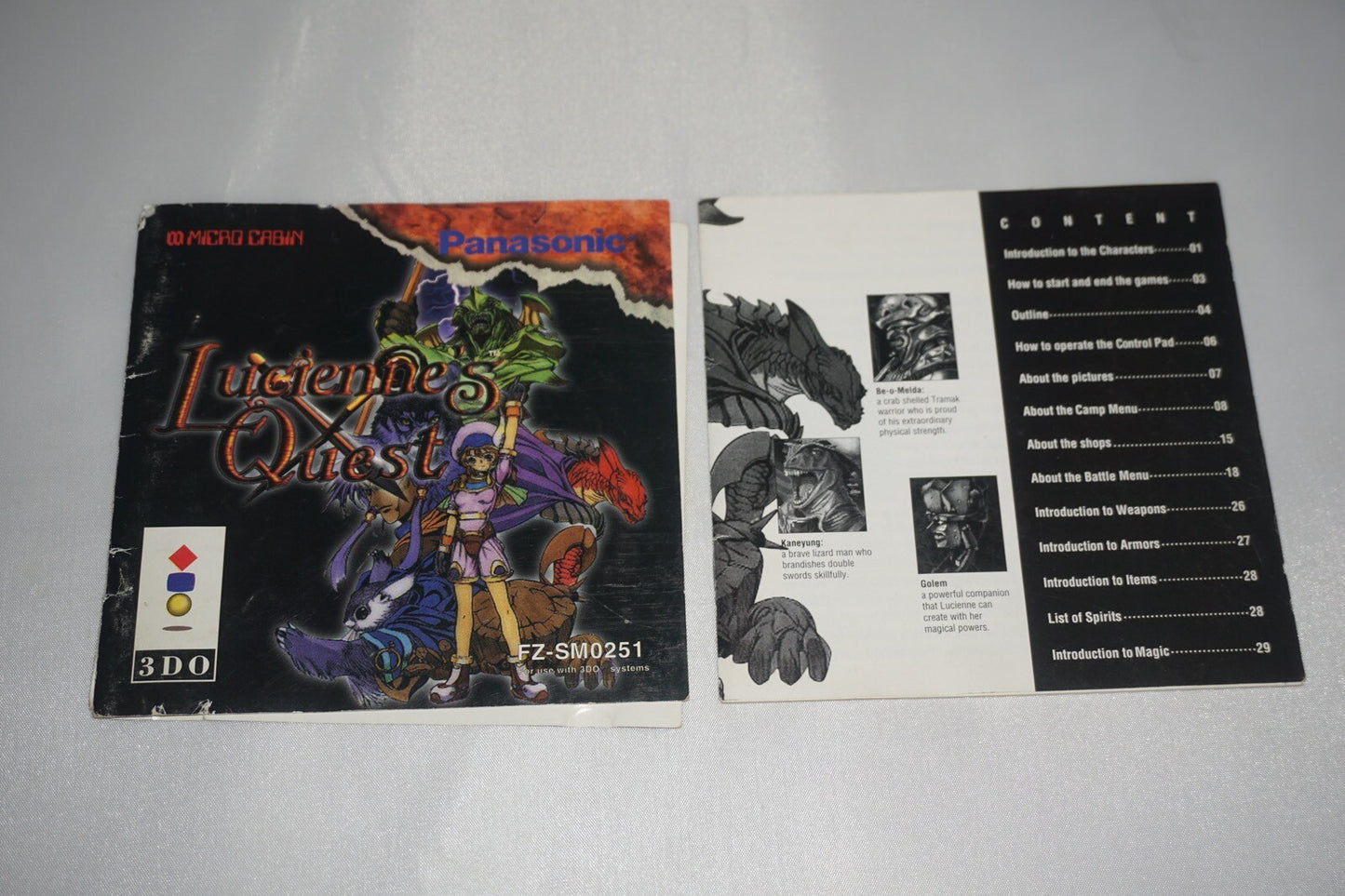 Lucienne's Quest (Panasonic 3do) with Manual