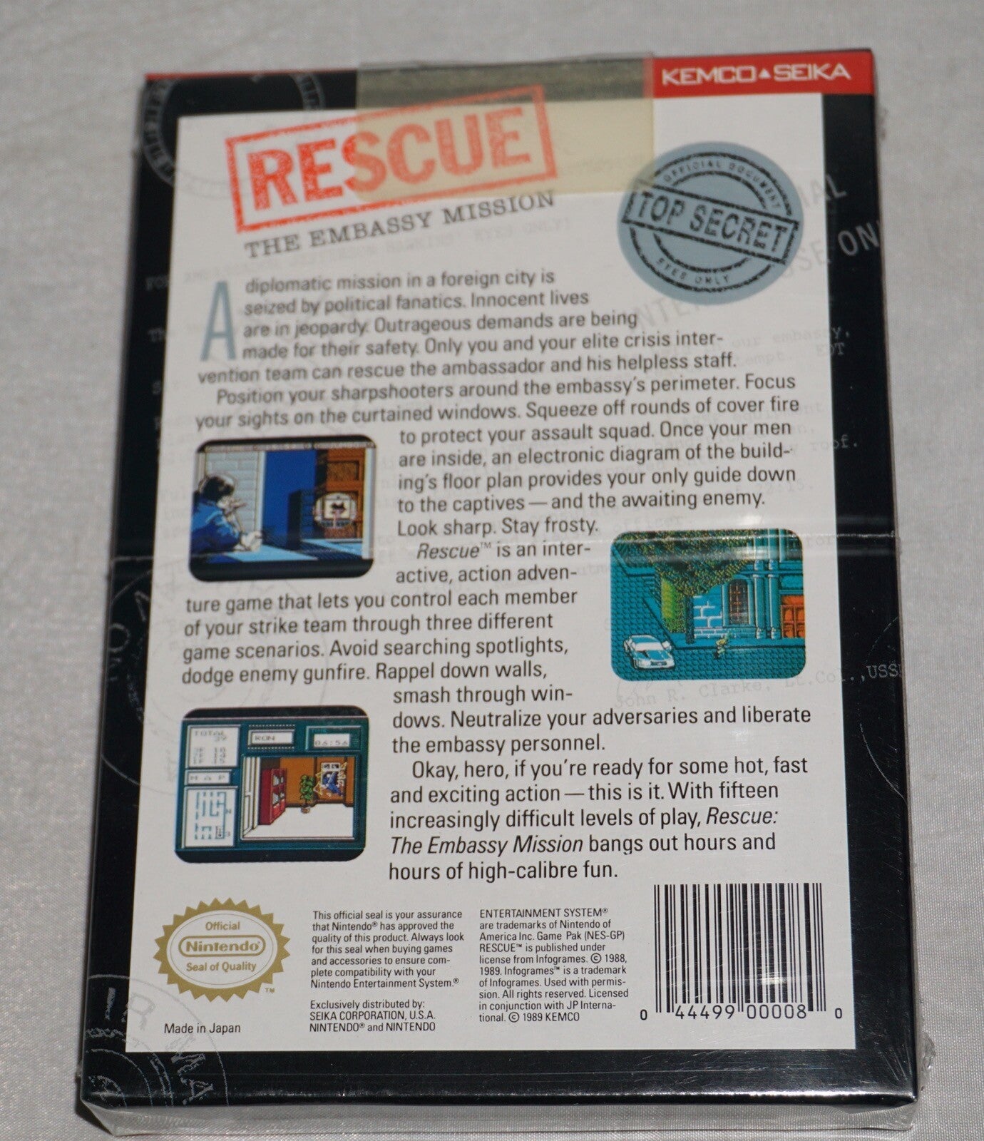 Rescue Embassy Mission (Nintendo NES) NEW Factory Sealed