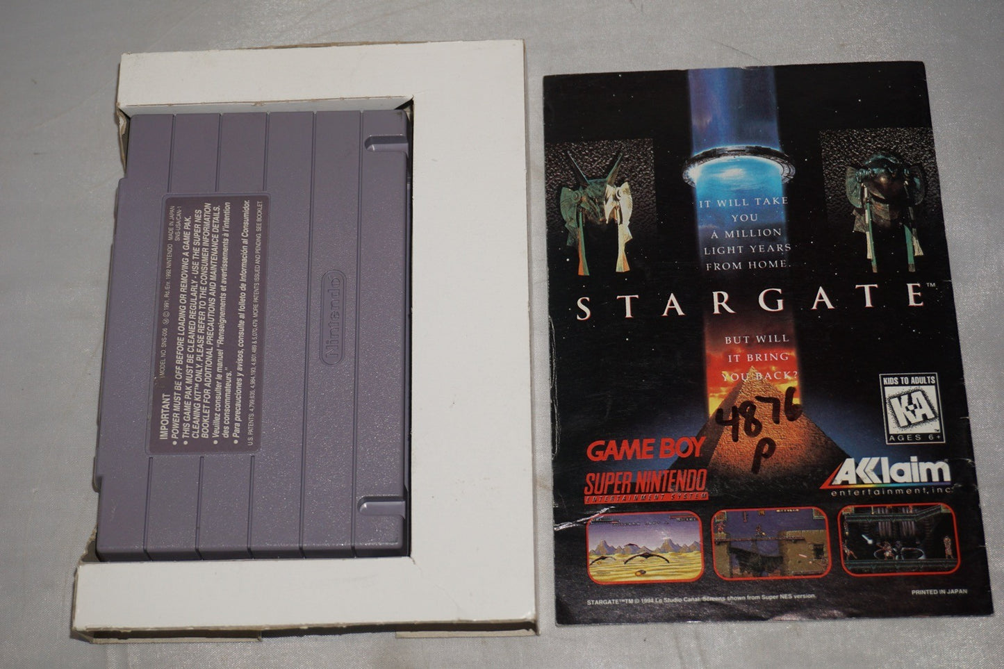 True Lies (Super Nintendo SNES) Complete in Box CIB