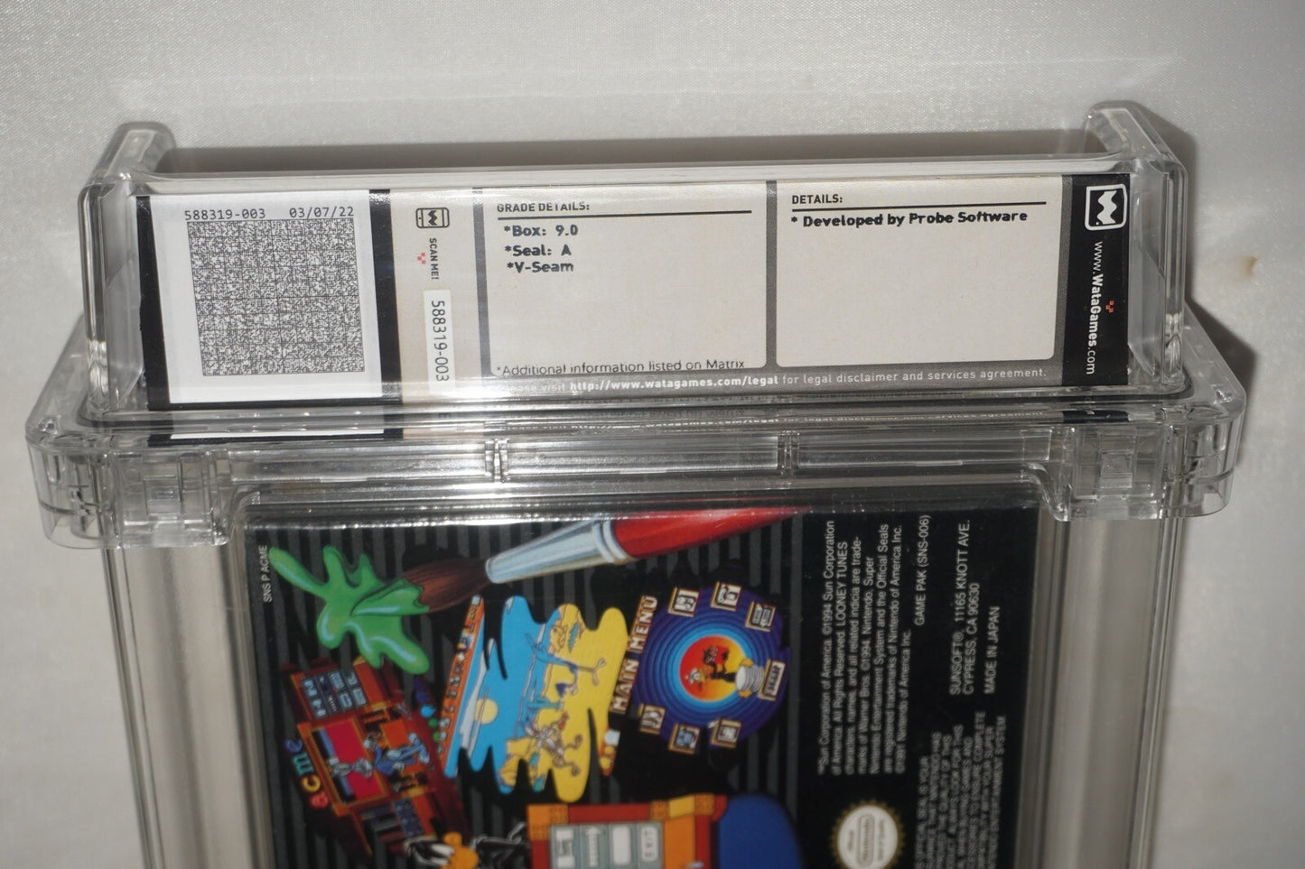 Acme Animation Factory MIJ (Super Nintendo SNES) NEW Sealed WATA 9.0 A