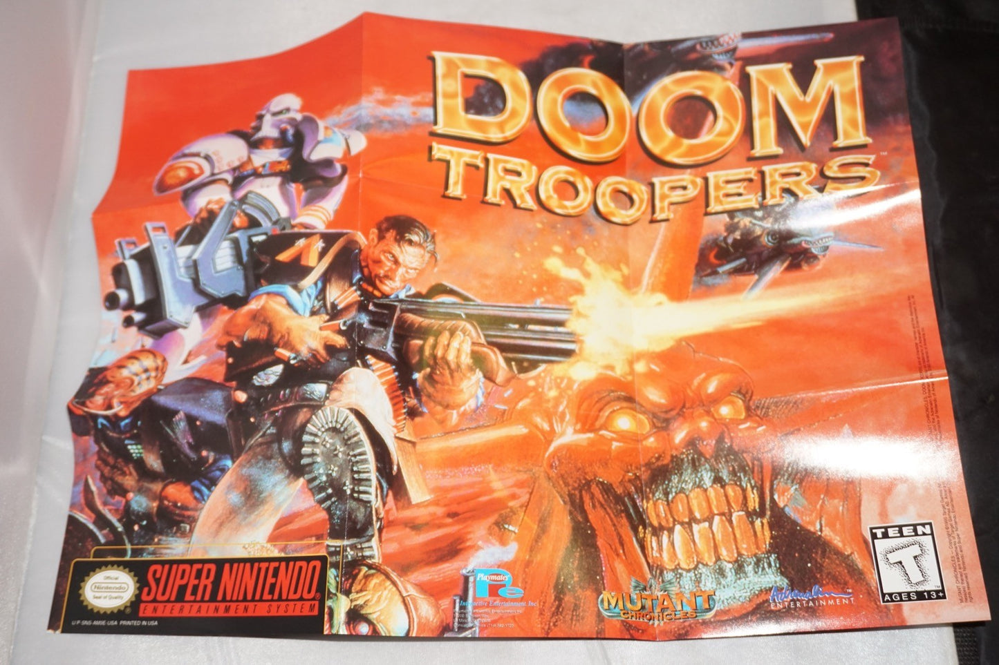 Doom Troopers (Super Nintendo SNES) Complete in Box w/ Poster & Card CIB