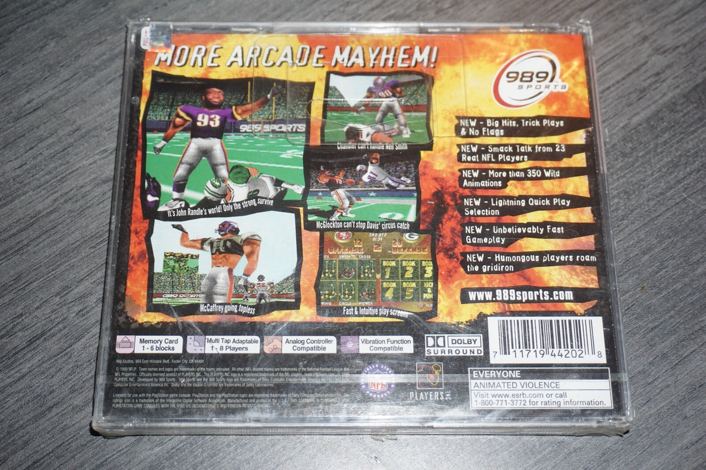 Nfl Extreme 2 Xtreme (Sony Playstation 1 ps1) NEW Factory Sealed