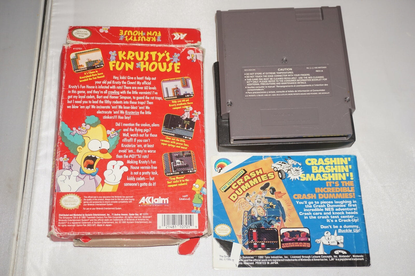 Krusty's Fun House (Nintendo NES) Complete in Box CIB