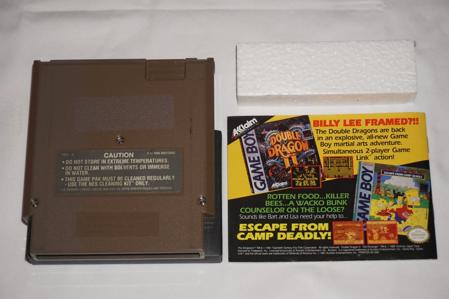 Simpsons Bart vs World (Nintendo NES) Complete in Box CIB
