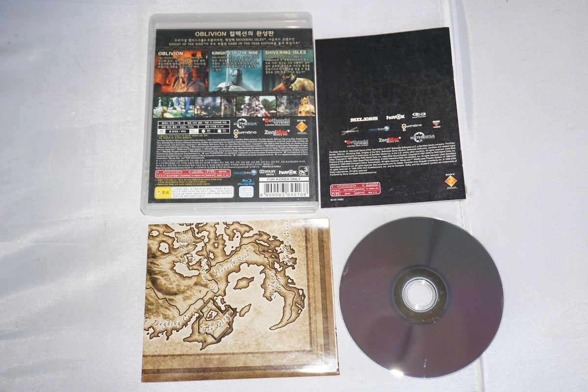 Elder Scrolls IV Oblivion GOTY Year (Playstation 3 ps3) Complete KOREAN Import