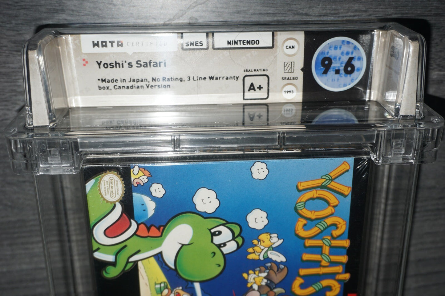 Yoshi's Safari (Super Nintendo SNES) Wata 9.6 A+ NEW Factory Sealed