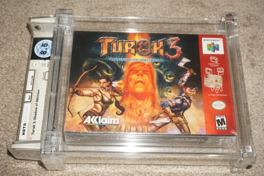 Turok 3 Shadow Of Oblivion (Nintendo 64 N64) WATA 8.5 A NEW Factory Sealed