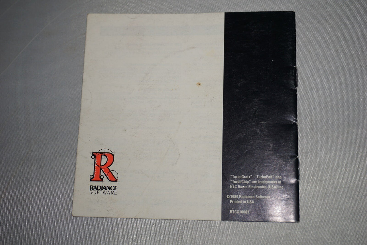 Sidearms (Turbo Grafx 16 Turbografx tg16) Manual ONLY NO GAME