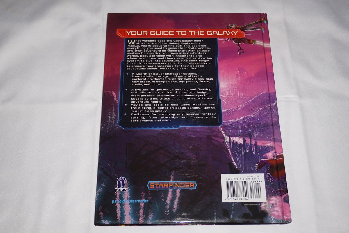 Galaxy Exploration Manual Hardcover Book Starfinder NEW