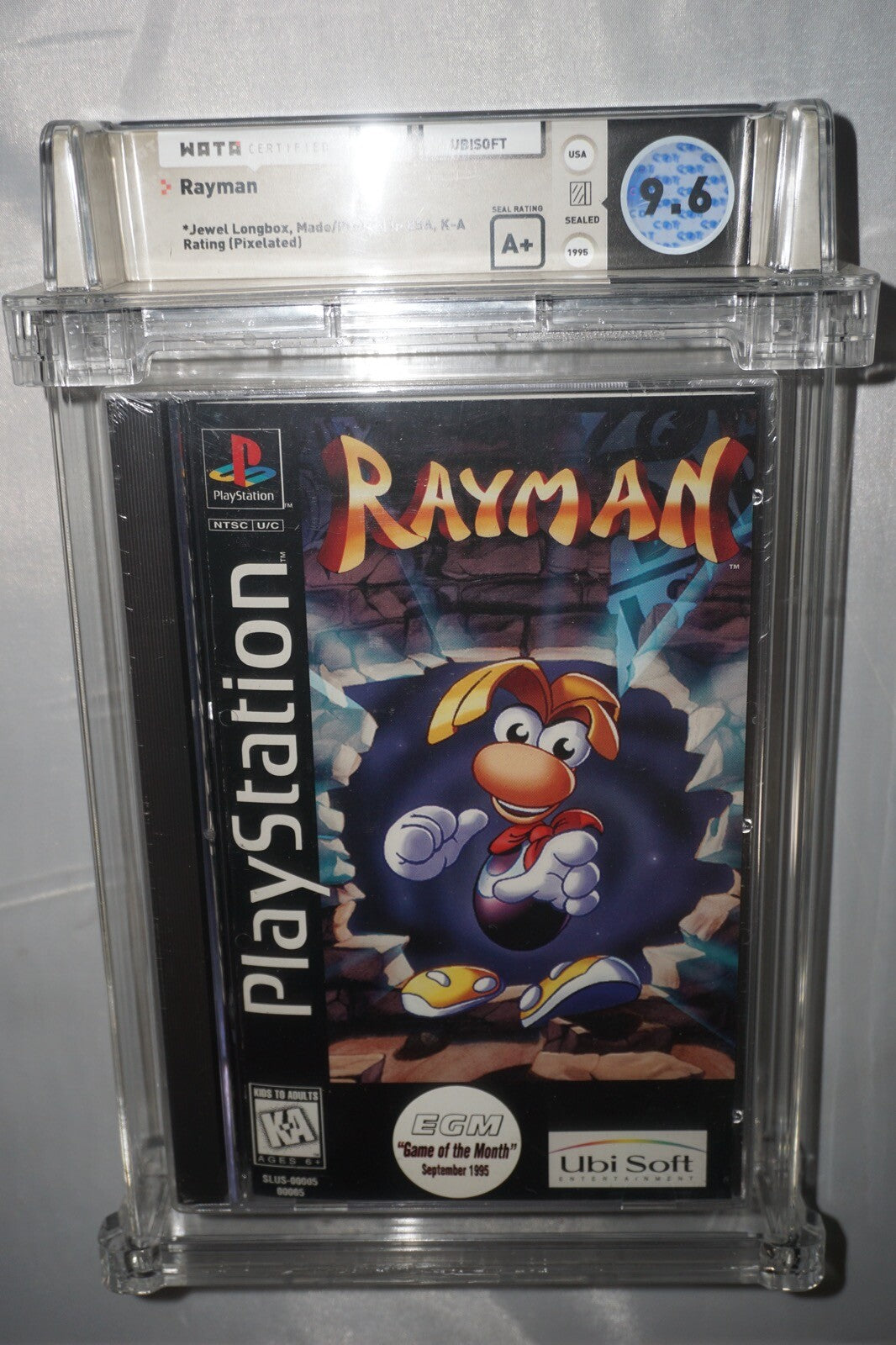 Rayman (Sony Playstation 1 PS1) WATA 9.6 A+ NEW Sealed Long Box