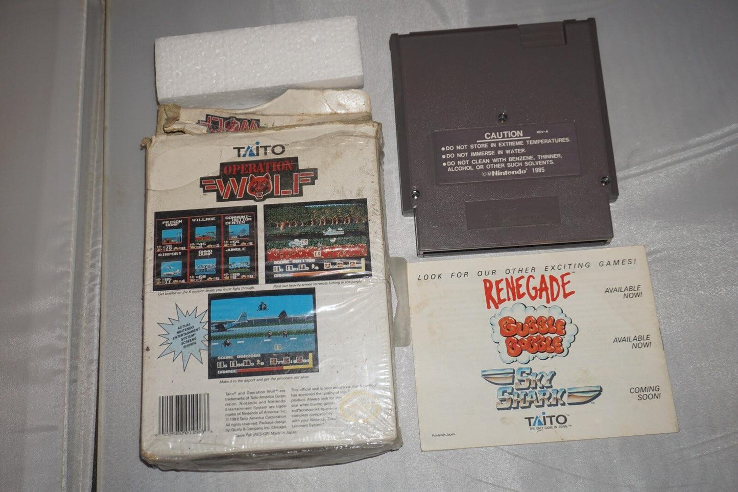 Operation Wolf (Nintendo NES) Complete in Box CIB #2