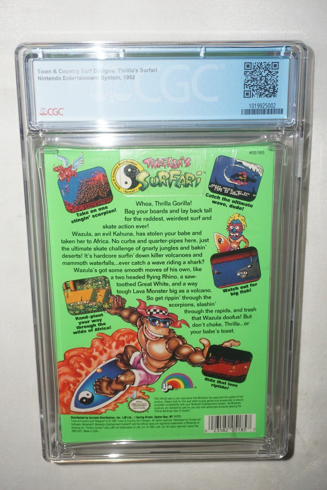 Thrilla’s Surfari (Nintendo NES) CGC 9.4 A+ NEW Sealed