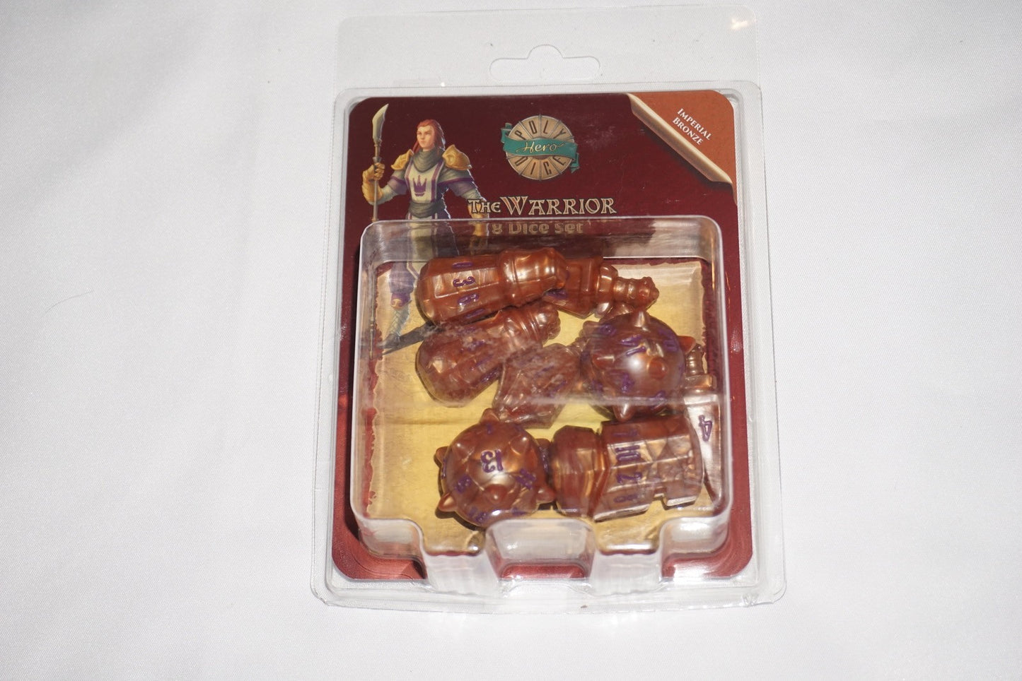 PolyHero Warrior 8 Dice Set Imperial Bronze NEW Sealed