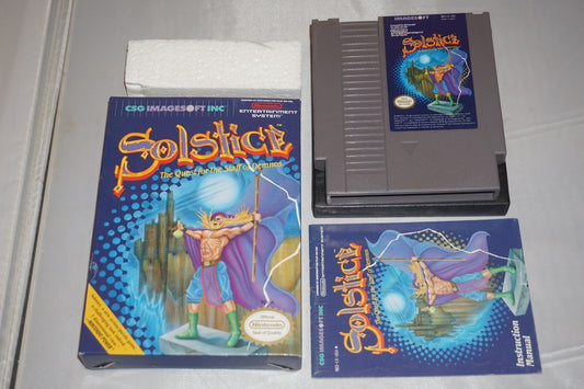 Solstice (Nintendo NES) Complete in Box CIB Near Mint #1
