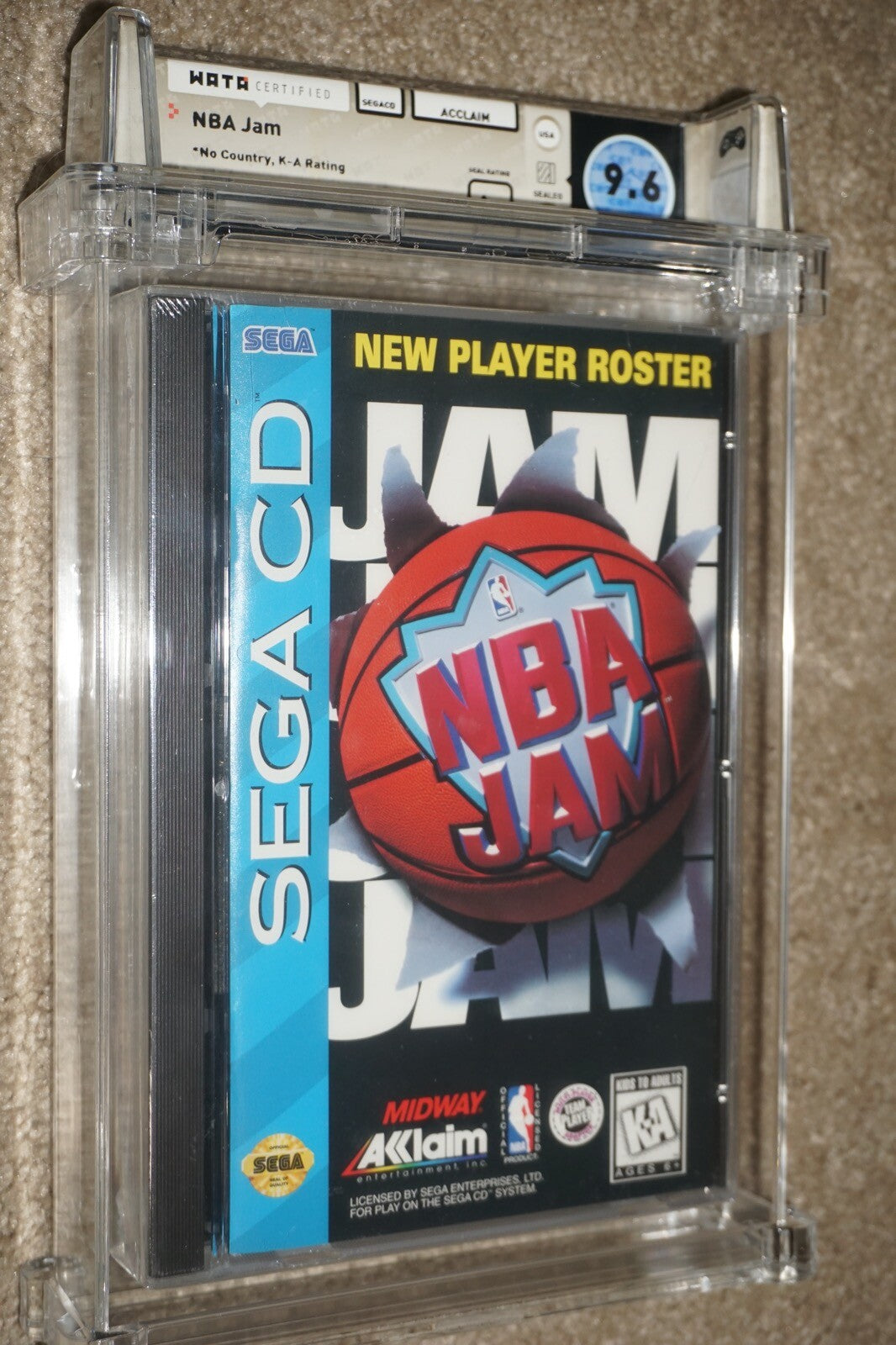 Nba Jam (Sega CD) WATA 9.6 A+ NEW Factory Sealed