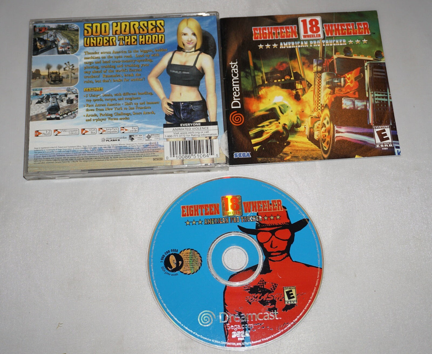 Eighteen Wheeler 18 (Sega Dreamcast) Complete Tested