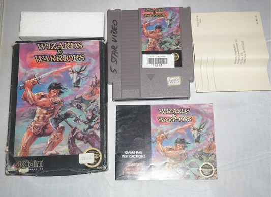 Wizards & Warriors 1 (Nintendo NES) Complete in Box w/ Reg CIB