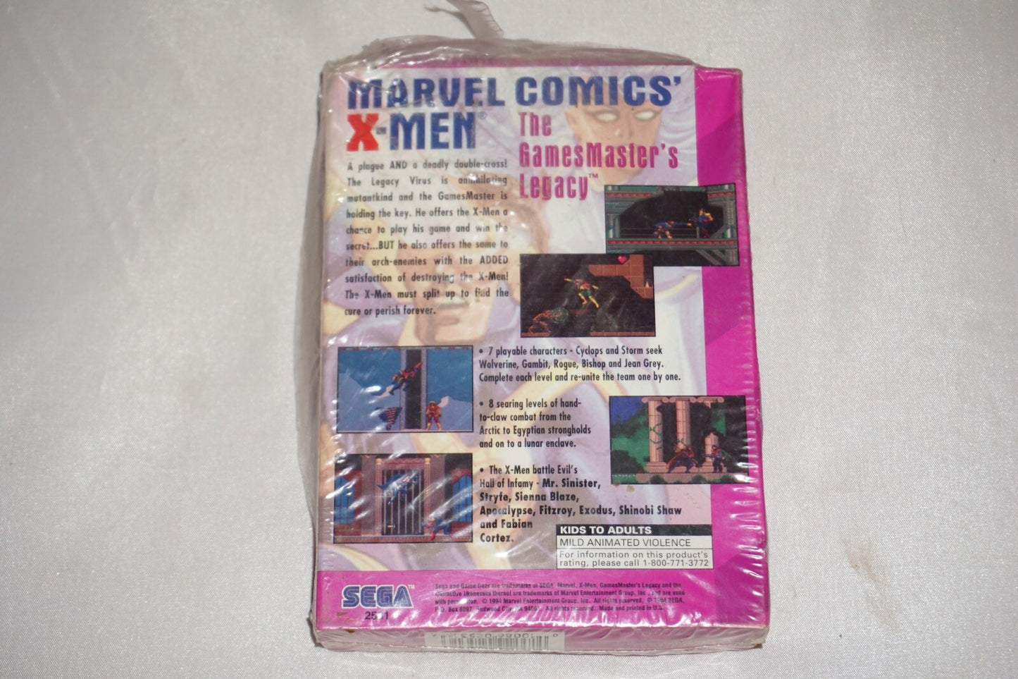 X-men Gamesmaster's Legacy (Sega Game Gear) NEW Factory Sealed