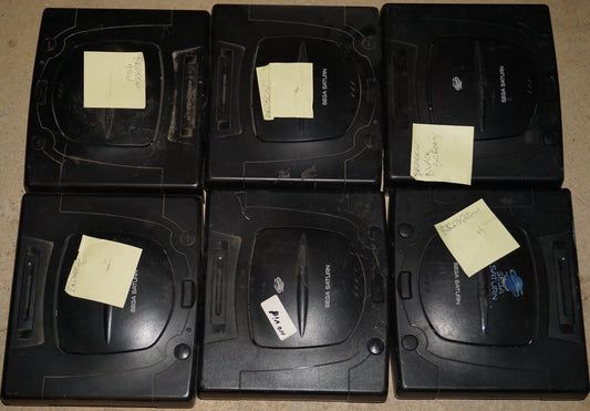 Lot of 6 Sega Saturn 8000A System Console Broken As Is Not Working For Repair