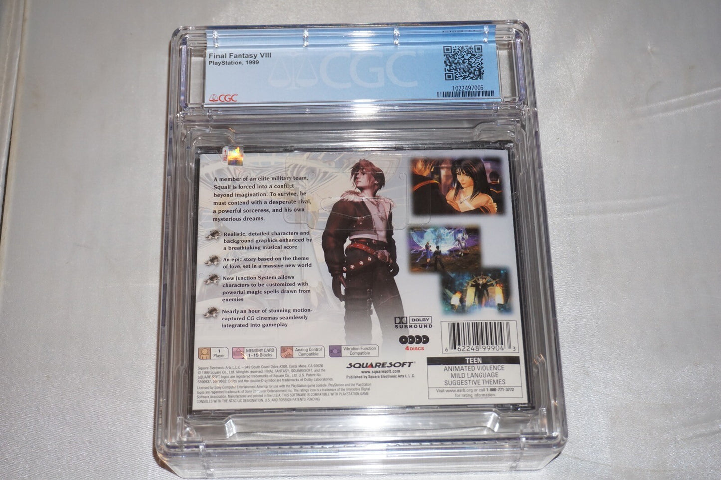 Final Fantasy VIII 8 (Sony Playstation 1 ps1) CGC 9.9 A+ NEW Sealed