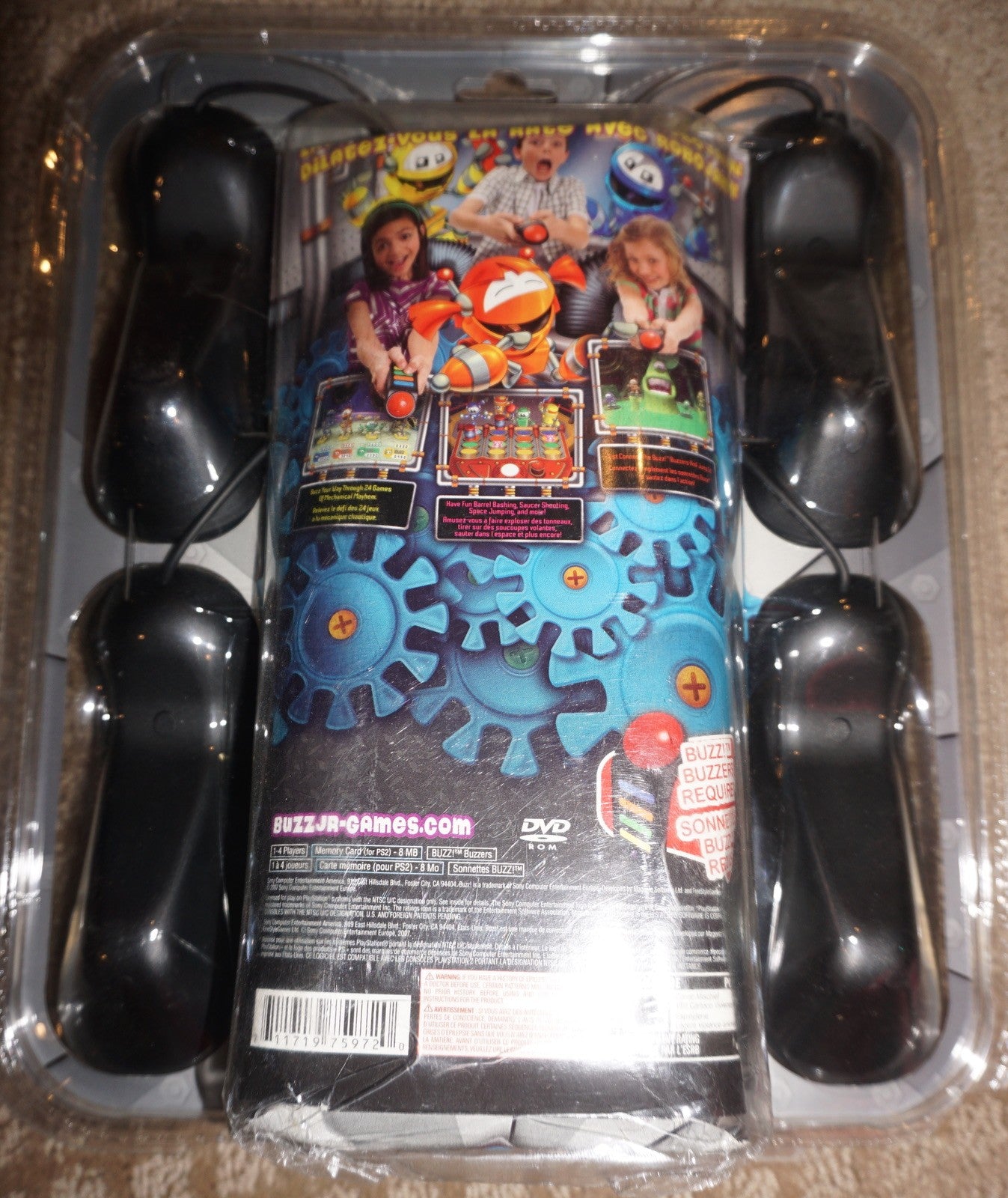 Buzz Junior Robo Jam Bundle Buzzers (Sony Playstation 2 ps2) New Sealed